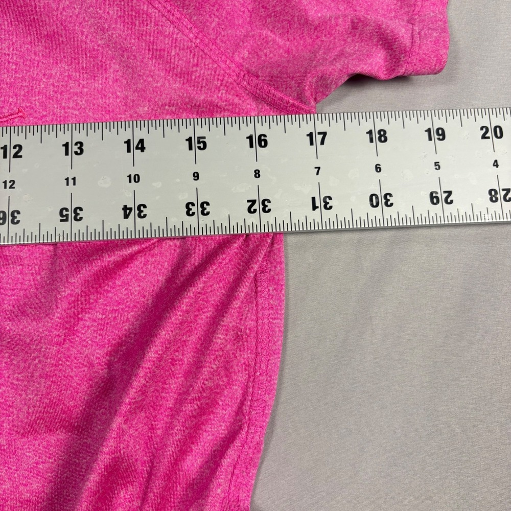 Beverly Hills Polo Club Womens V-Neck Activewear T-Shirt Pink Heather Small - Picture 6 of 7